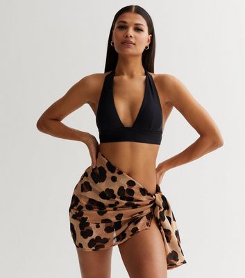 Leopard sarong outlet skirt