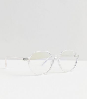 Round clear shop prescription glasses