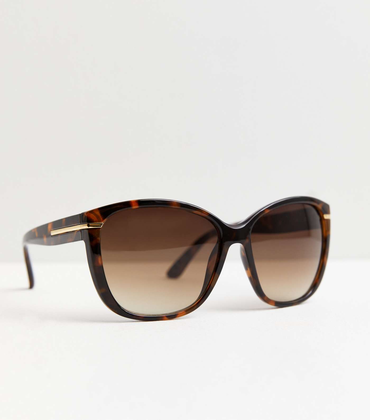 Dark Brown Large Frame Sunglasses Image 2
