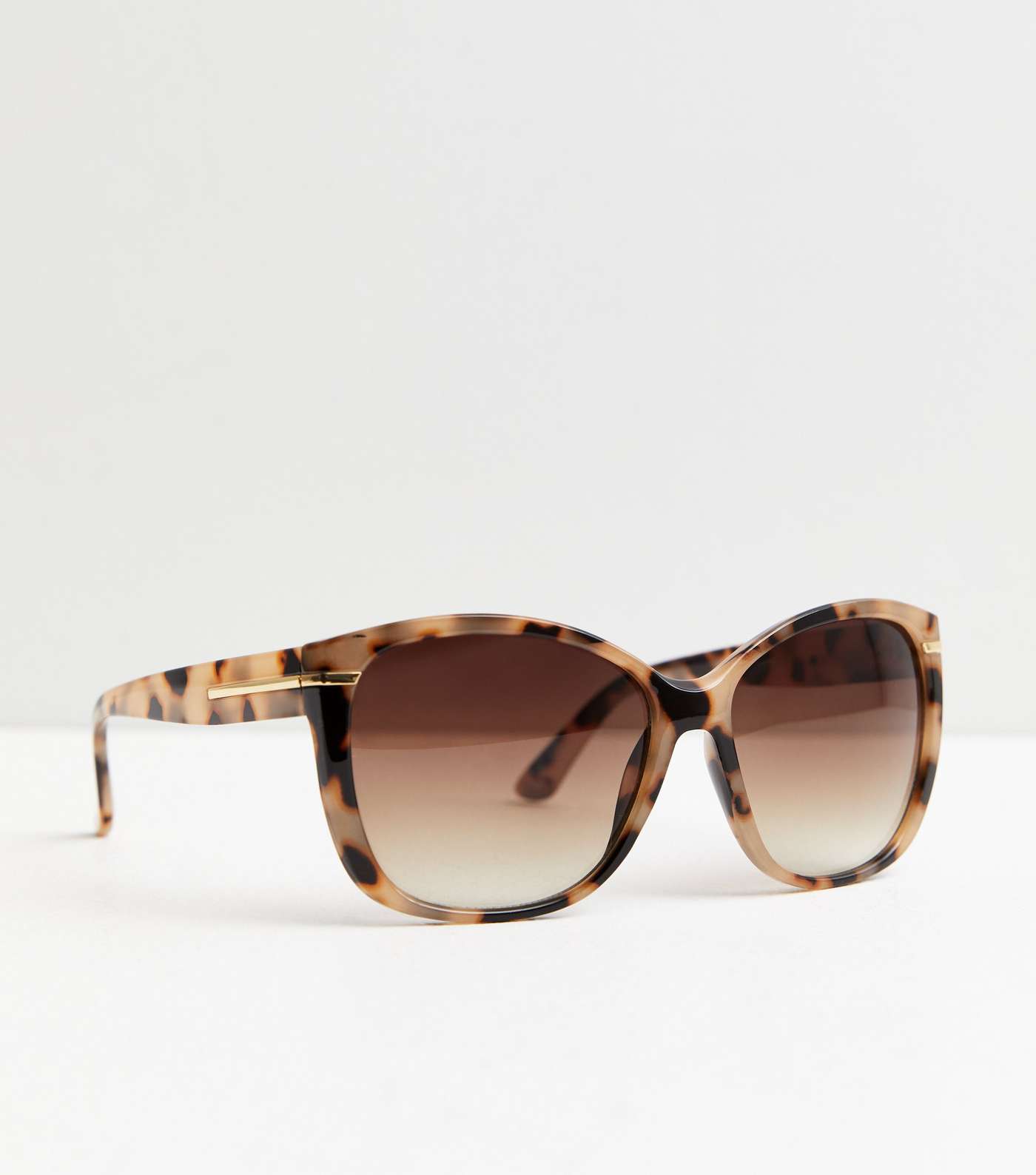Brown Large Frame Sunglasses Image 2
