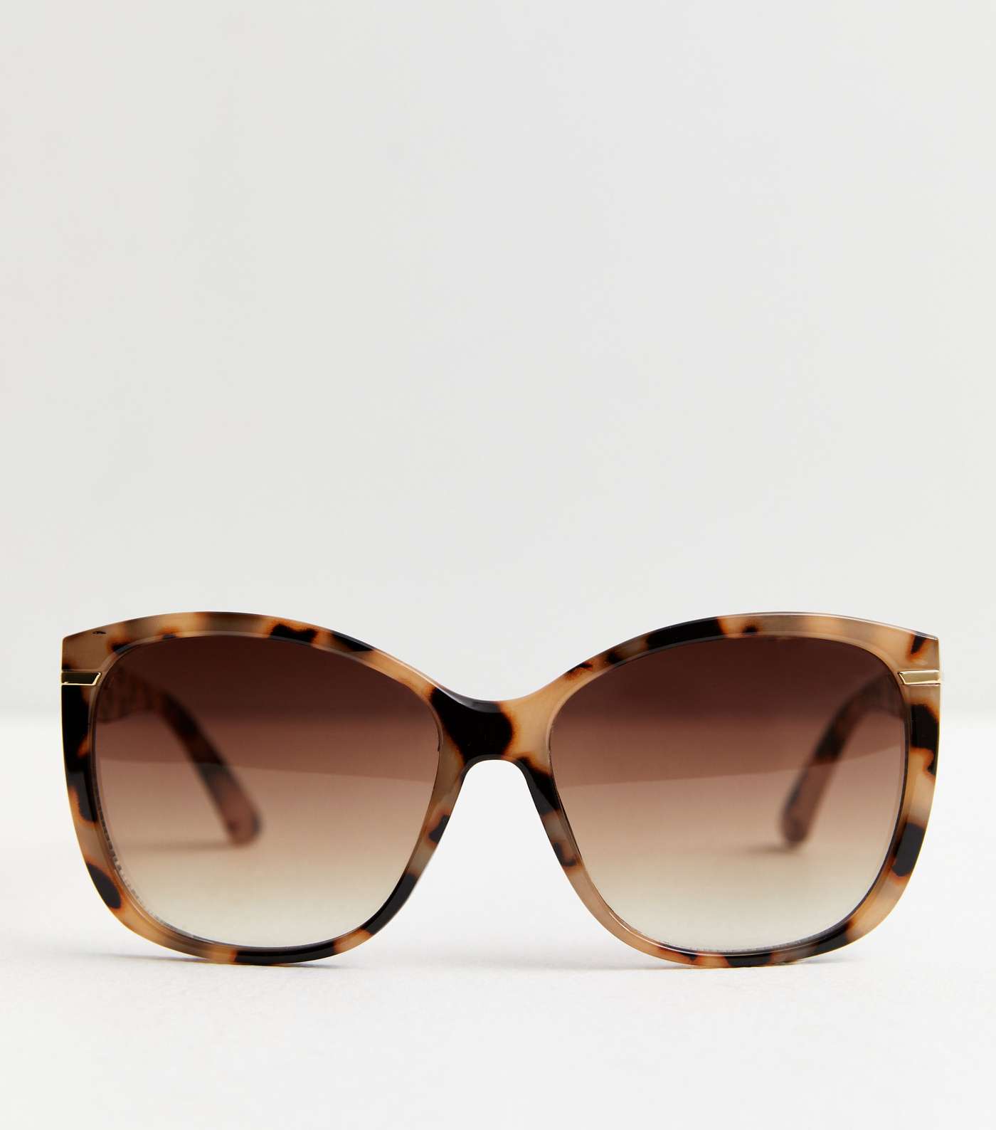 Brown Large Frame Sunglasses Image 4
