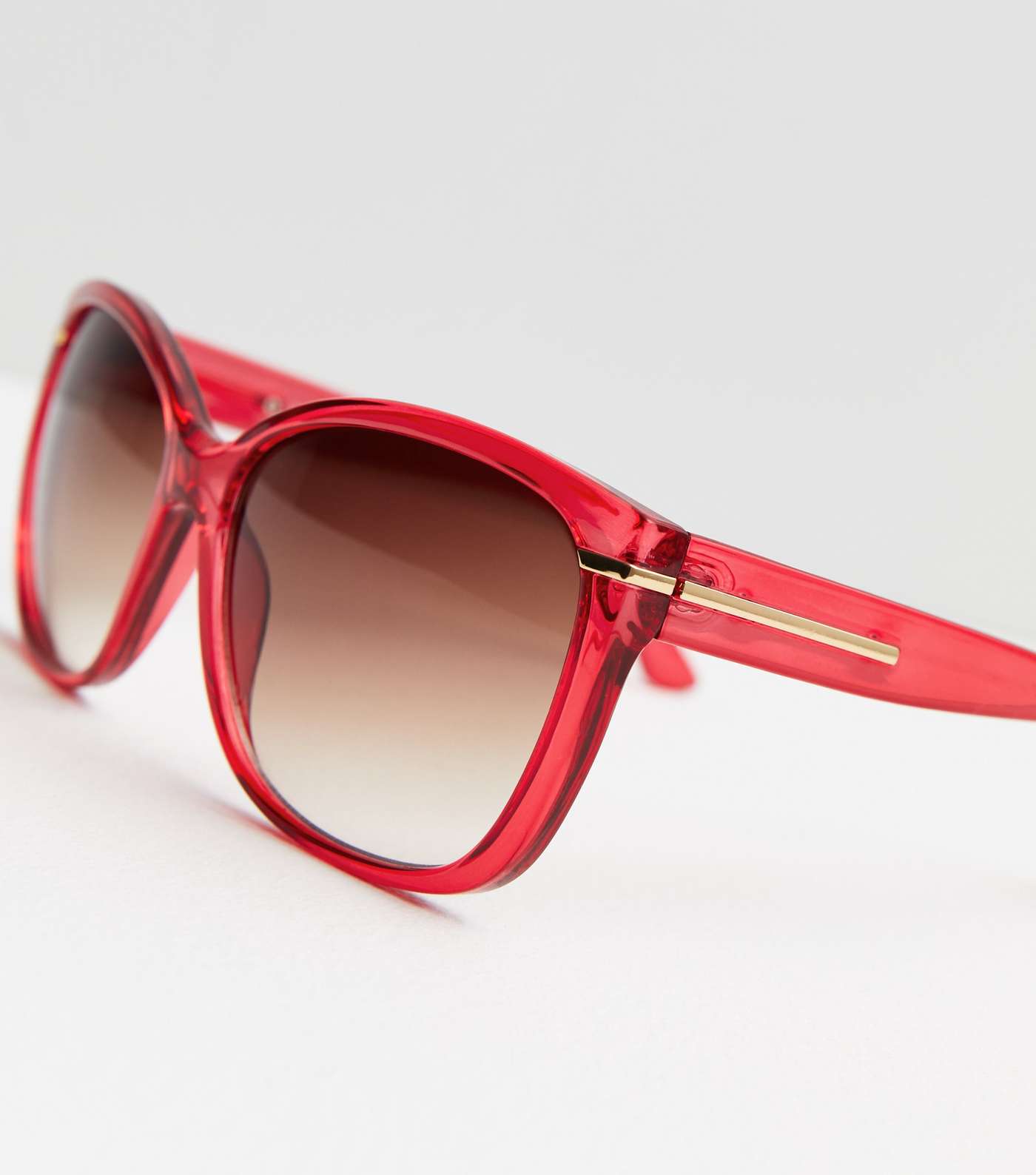Red Large Frame Sunglasses Image 3