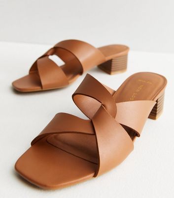 Mid block heel outlet sandals wide fit