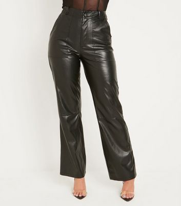 Tailored Straight Leg Leather Trousers  SHOP WOMEN from Muubaa UK