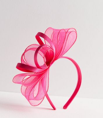 Dusky Pink Flower Hair Clip Chiffon Flower Girl Bridesmaid Wedding Prom  Races | eBay