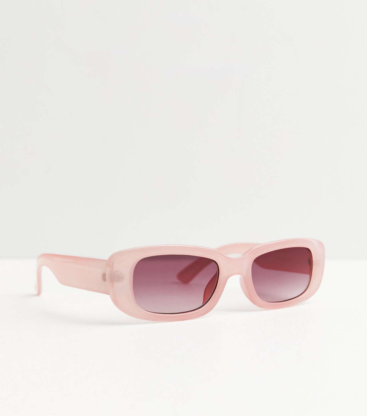 Pink Rectangle Frame Sunglasses Image 2