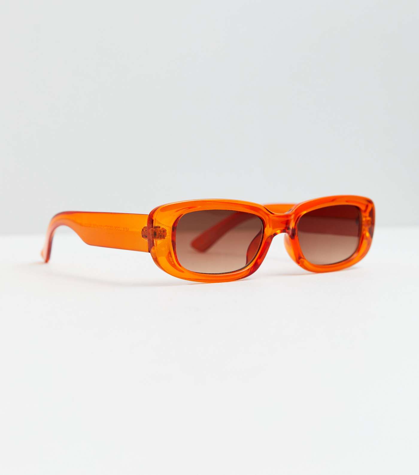 Orange Rectangle Frame Sunglasses Image 2