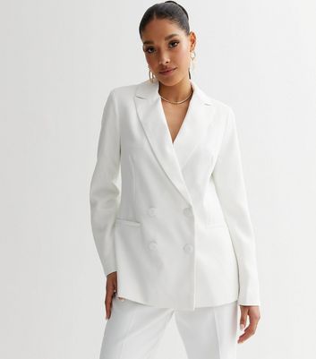 Long white blazer outlet jacket