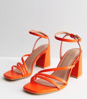 Laced Orange Heels – Stepping Pretty Shoe Boutique, LLC