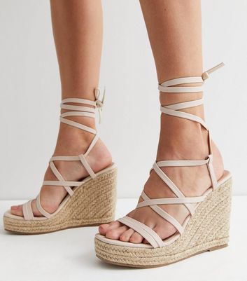 Strappy clearance wedge shoes