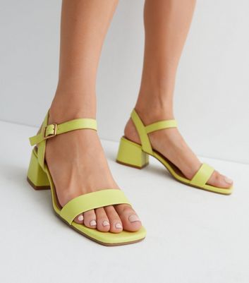 Light Green Chain Trim Strappy Flat Sandals | New Look