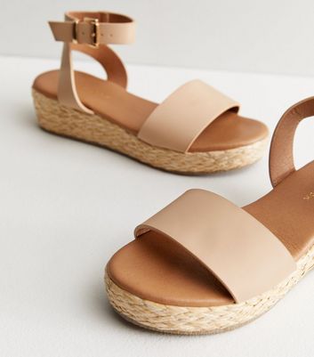 Corsa tan store espadrille flatform sandals