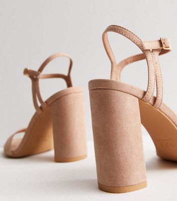 Pink suede 2024 strappy sandals