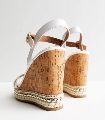 New look white hot sale wedges