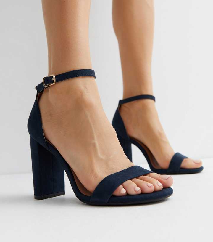 Blue Dress Shoes Navy Shoes For Wedding Guest Peep Toe Royal Blue Sandals  Cobalt Sandals Shop