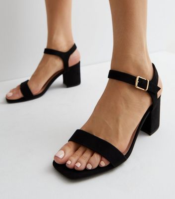 Women Black Block Heels 3.5 Inch - Buy Women Black Block Heels 3.5 Inch  online in India