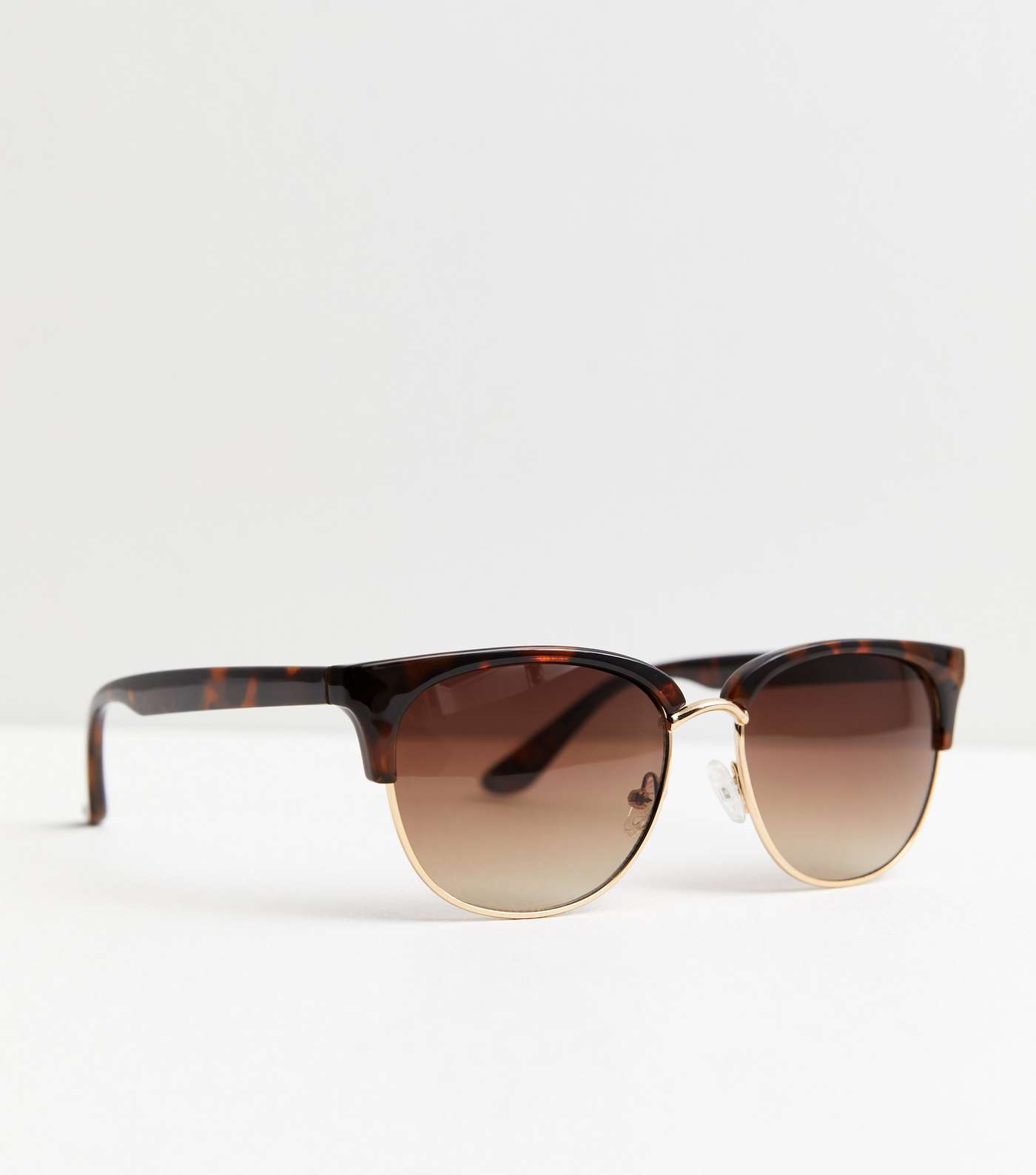 Dark Brown Round Frame Sunglasses Image 2