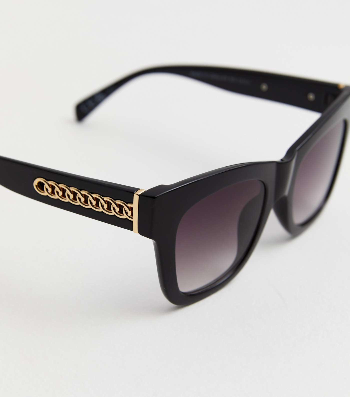 Black Chain Trim Sunglasses Image 3
