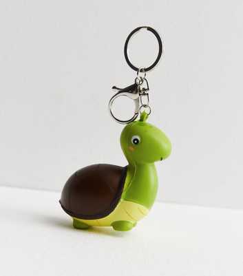 Green Squishy Turtle Keyring