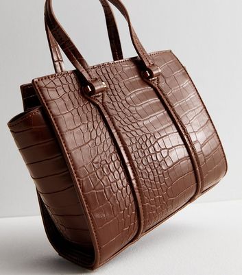 Dark brown 2025 croc bag