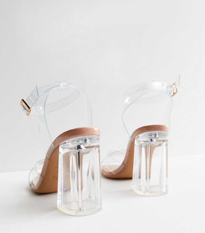 clear acrylic sandals