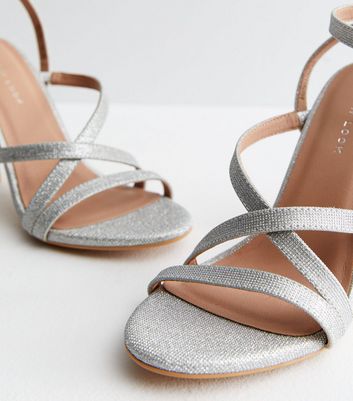 Silver new 2024 look heels