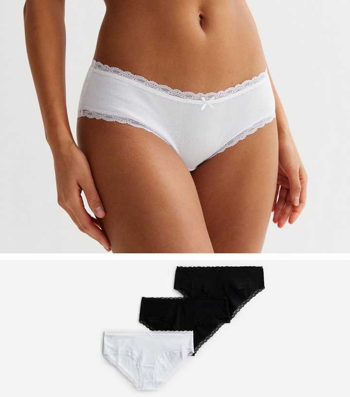 https://media2.newlookassets.com/i/newlook/852795909/womens/clothing/lingerie/3-pack-black-and-white-ribbed-cotton-lace-trim-short-briefs.jpg?strip=true&qlt=50&w=720