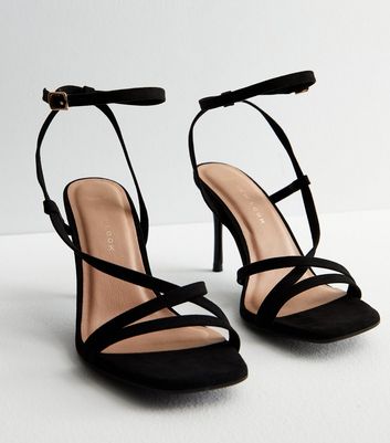 New look wide fit suedette hot sale heeled sandal