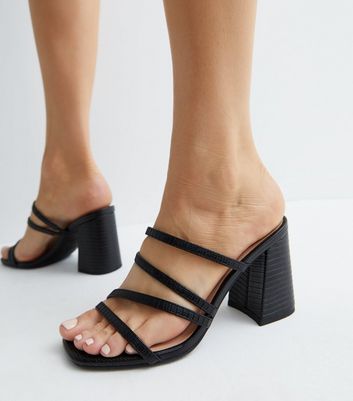 Strappy mule sale sandals