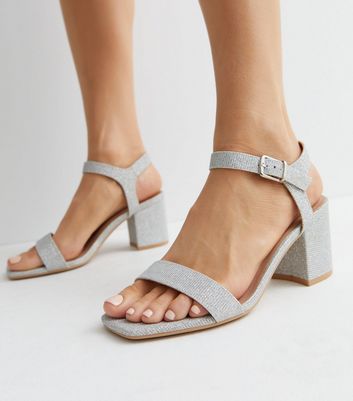 Wide fit glitter block 2024 heels