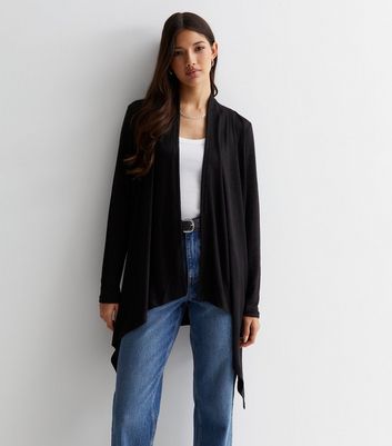 Black waterfall outlet cardigans