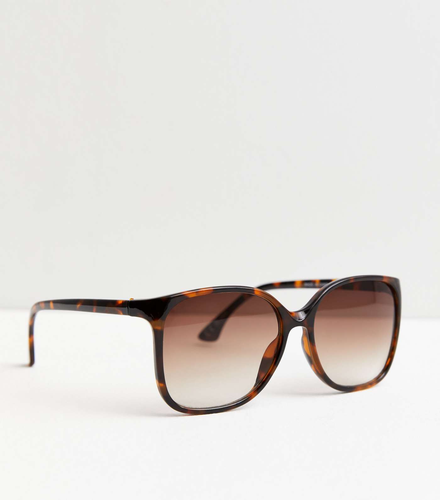 Girls Dark Brown Tortoiseshell Effect Square Sunglasses Image 2
