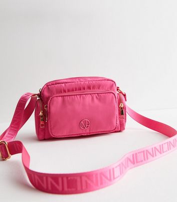 Bright pink cross body bag best sale