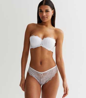 Mamalicious Maternity Off White Floral Lace Bra