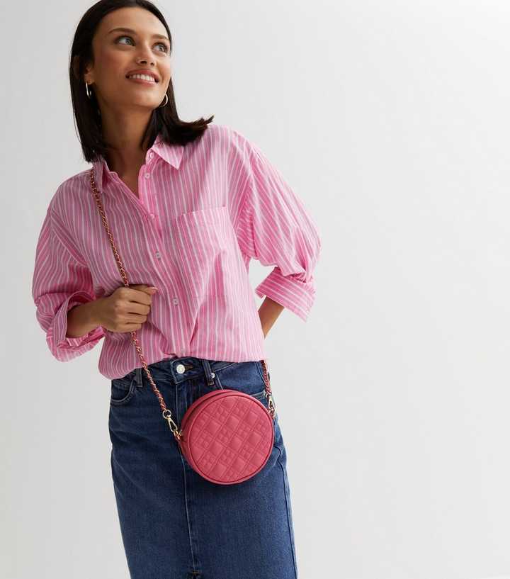 GM LIKKIE Round Crossbody Purse for Women, Circle Quilted Clutch