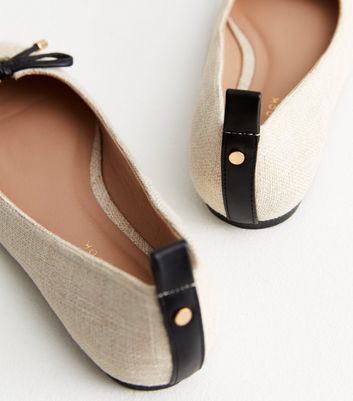 Canvas discount ballerina pumps