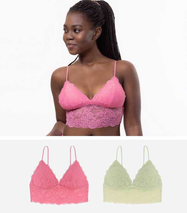 https://media2.newlookassets.com/i/newlook/853179299/womens/clothing/lingerie/dorina-2-pack-pink-and-green-lace-bralettes.jpg?strip=true&qlt=50&w=720