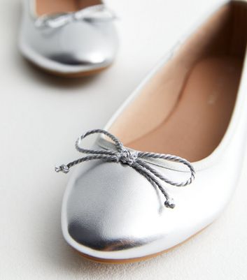 Metallic ballet pumps hotsell