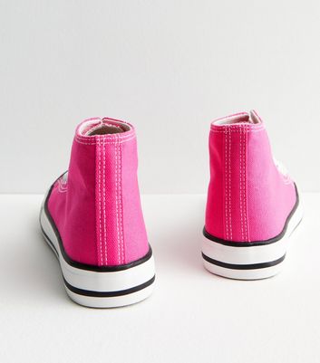 Hot pink store high top sneakers