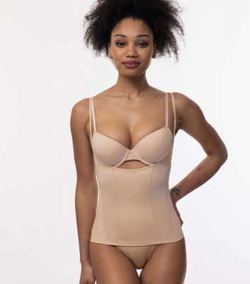 Dorina Pale Pink Strappy Shaping Corset Top