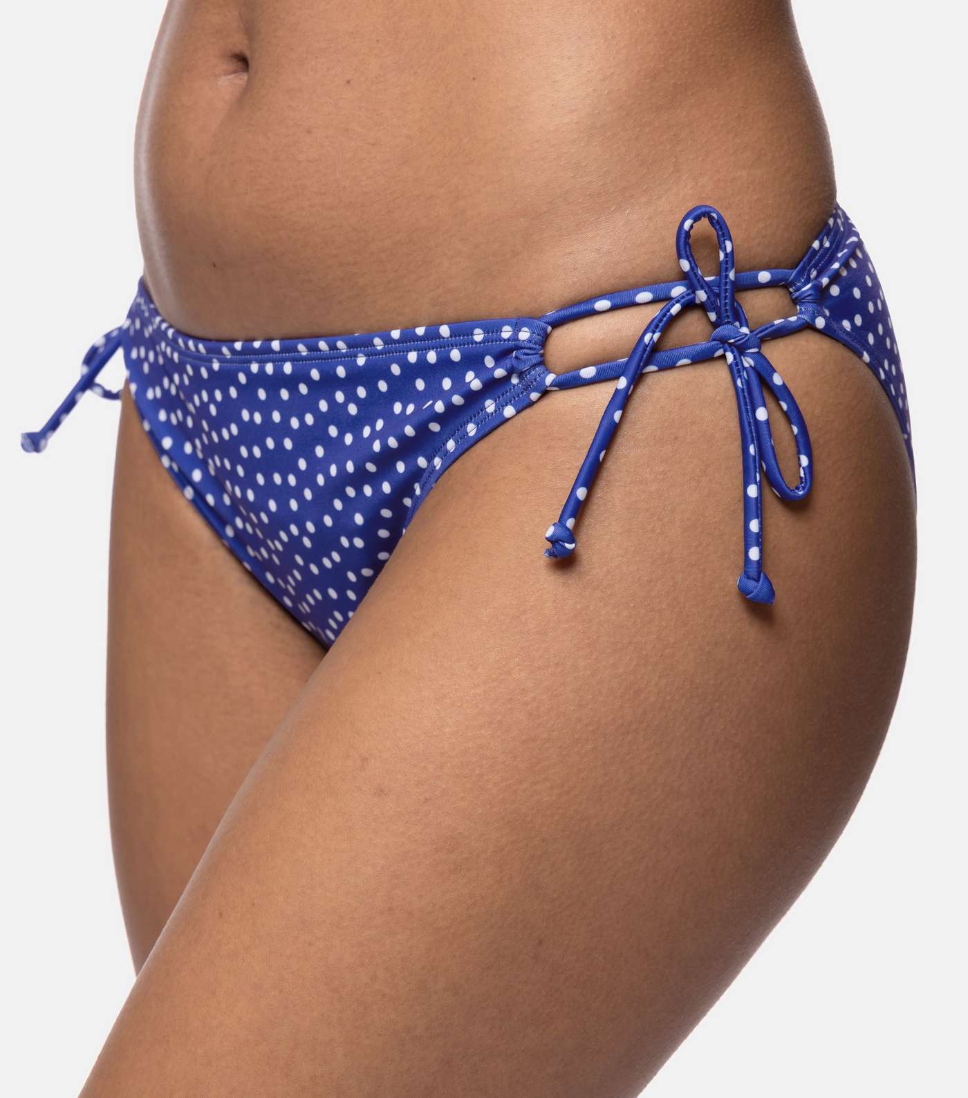 Dorina 2 Pack Blue Spot and White Tie Bikini Bottoms Image 4