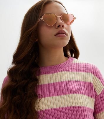 Buy MIXT by Nykaa Fashion Pink Heart Shaped Mini Sunglasses Online