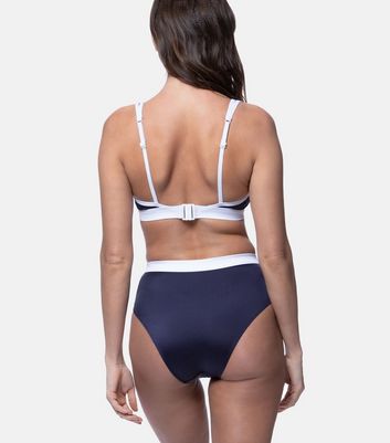 Navy high leg sales bikini bottoms