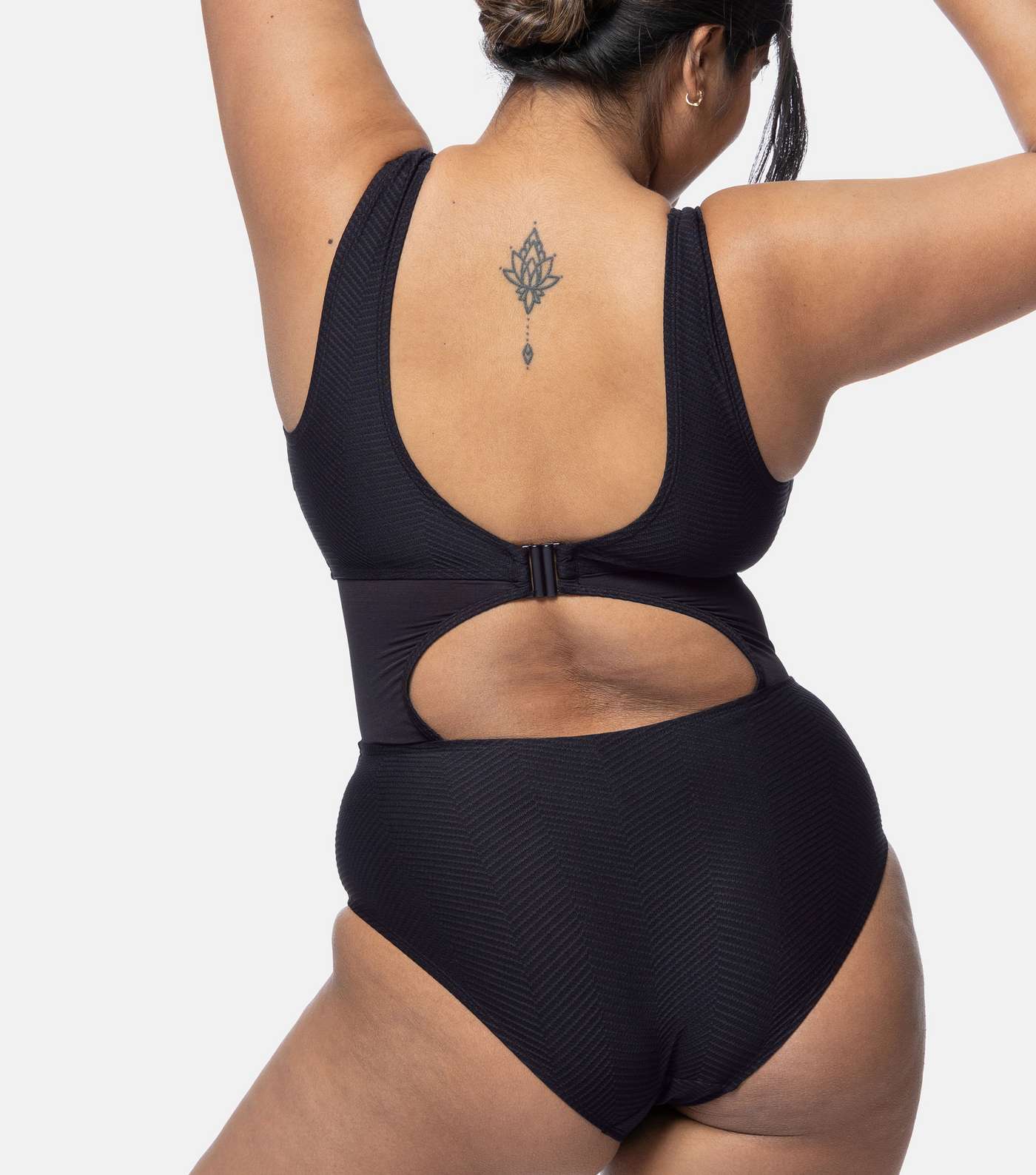 Dorina Curve Black Chevron Shaping Swimsuit Image 3