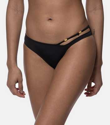 Dorina Black Asymmetric Brazilian Bikini Brief