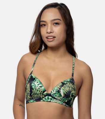 Buy DAGİ Black - Green Swimsuits, Leaf Print, Shapewear, Full-Cup