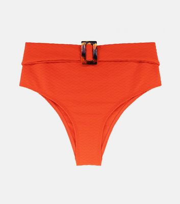 High waisted bikini bottoms on sale orange