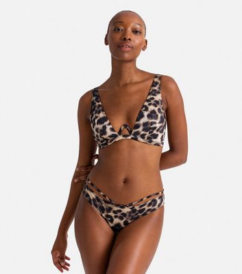 Leopard cheap brazilian bikini