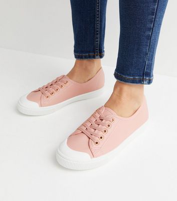 New look white leather best sale look trainers