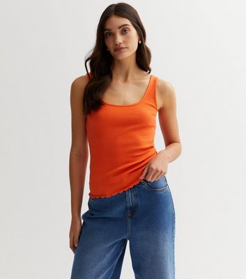 Womens orange on sale vest top